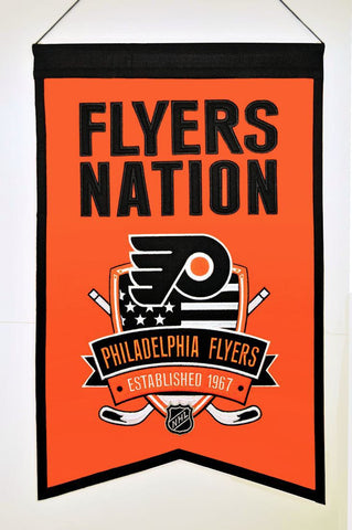 Philadelphia Flyers 20"x15" Wool Flyers Nation Banner