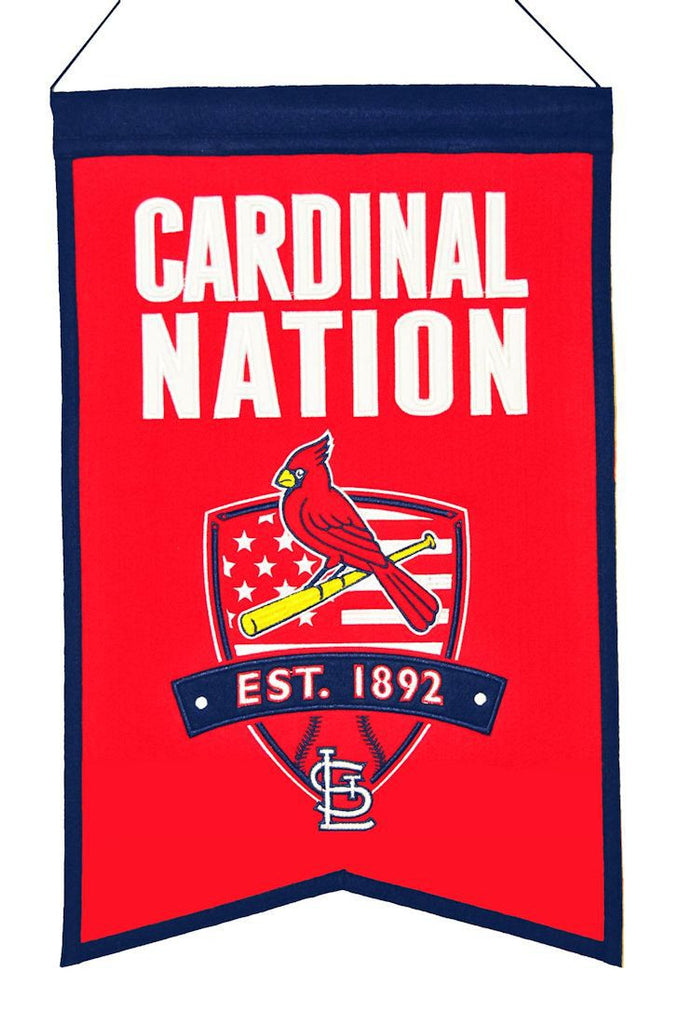 St. Louis Cardinals 20"x15" Wool Cardinals Nation Banner