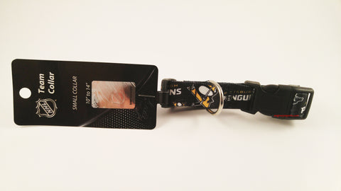Pittsburgh Penguins Pet Collar - Size Small