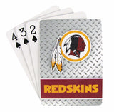 Washington Redskins Diamond Plate Pattern Playing Cards