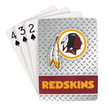 Washington Redskins Diamond Plate Pattern Playing Cards