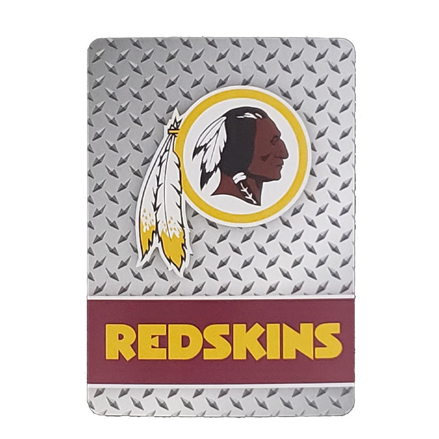 Washington Redskins Diamond Plate Pattern Playing Cards