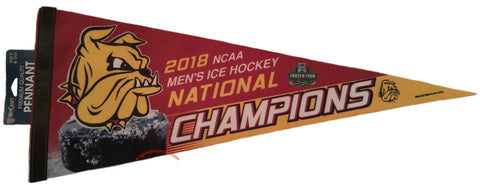 Minnesota Duluth Bulldogs 2018 Hockey National Champions 12"x30" Premium Pennant