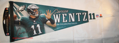 Carson Wentz Philadelphia Eagles 12"x30" Premium Pennant