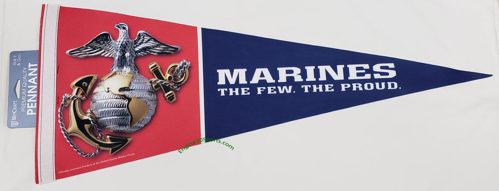 United States Marines 12"x30" Premium Pennant