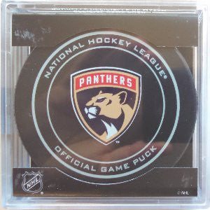 Florida Panthers 2016-2017 Official Game Puck In Display Holder