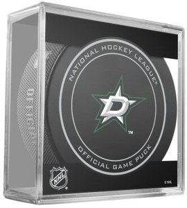 Dallas Stars Official Game Puck In Display Holder