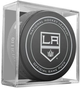 Los Angeles Kings Official Game Puck In Display Holder