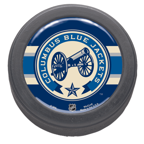 Columbus Blue Jackets Alternate Logo Domed Hockey Puck