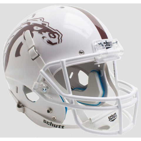 Western Michigan Broncos White with White Mask Schutt XP Replica Helmet - Alternate 3