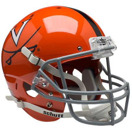 Virginia Cavaliers Orange with Stripe Schutt XP Replica Helmet - Alternate 2