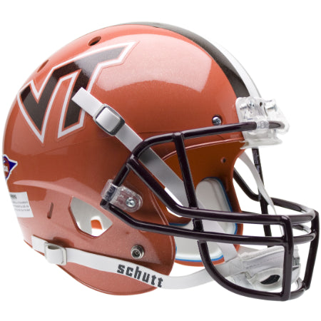 Virginia Tech Hokies Orange Schutt XP Replica Helmet - Alternate 4