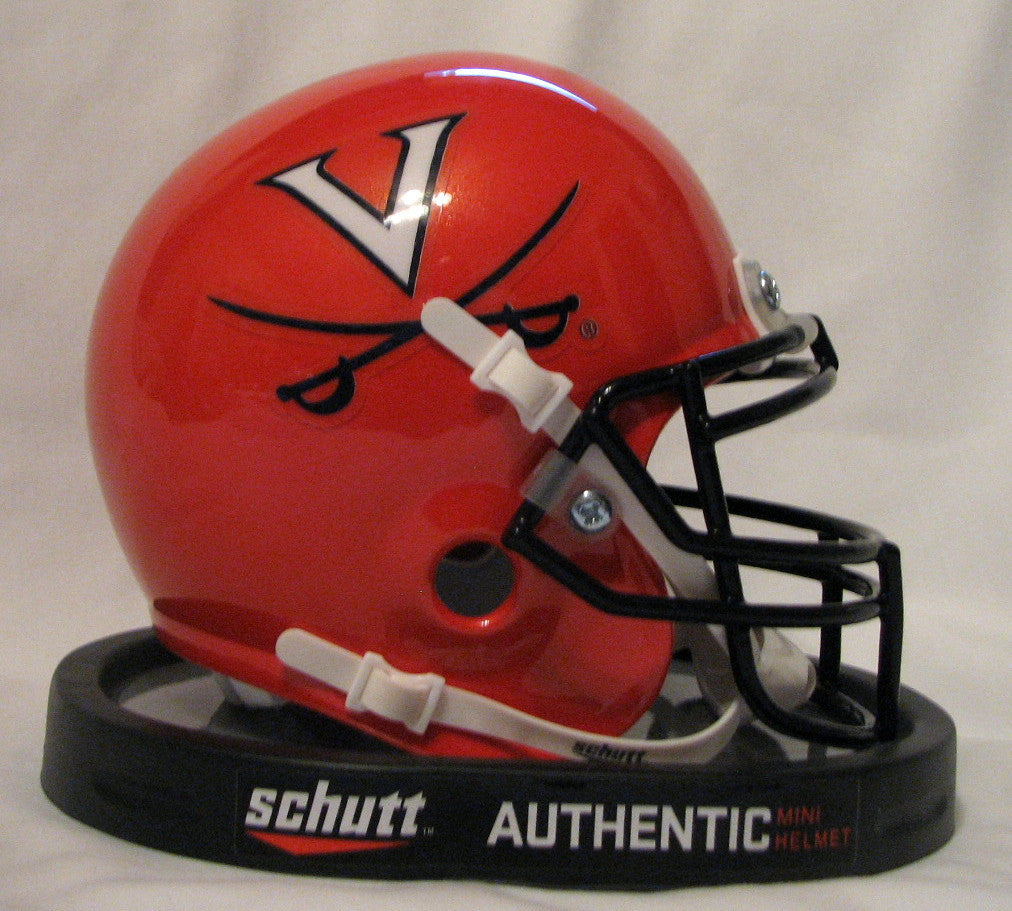 Virginia Cavaliers Orange Schutt Mini Helmet - Alternate 1