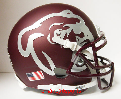 Mississippi State Bulldogs Matte Maroon Schutt XP Mini Helmet - Alternate 2