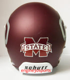 Mississippi State Bulldogs Matte Maroon Schutt XP Mini Helmet - Alternate 2 2