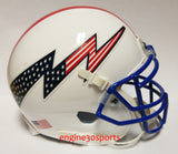 Air Force Falcons Stars & Stripes Logo with Top Stripe Schutt XP Mini Helmet - Alternate 3
