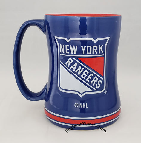 New York Rangers 14oz Sculpted Coffee Mug