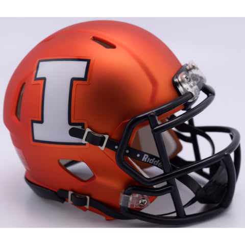 Illinois Fighting Illini Riddell Speed Mini Helmet - 2017 Orange Pearl