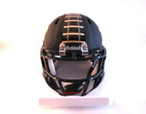 Purdue Boilermakers Riddell Speed Mini Helmet - Matte Black Alternate 3