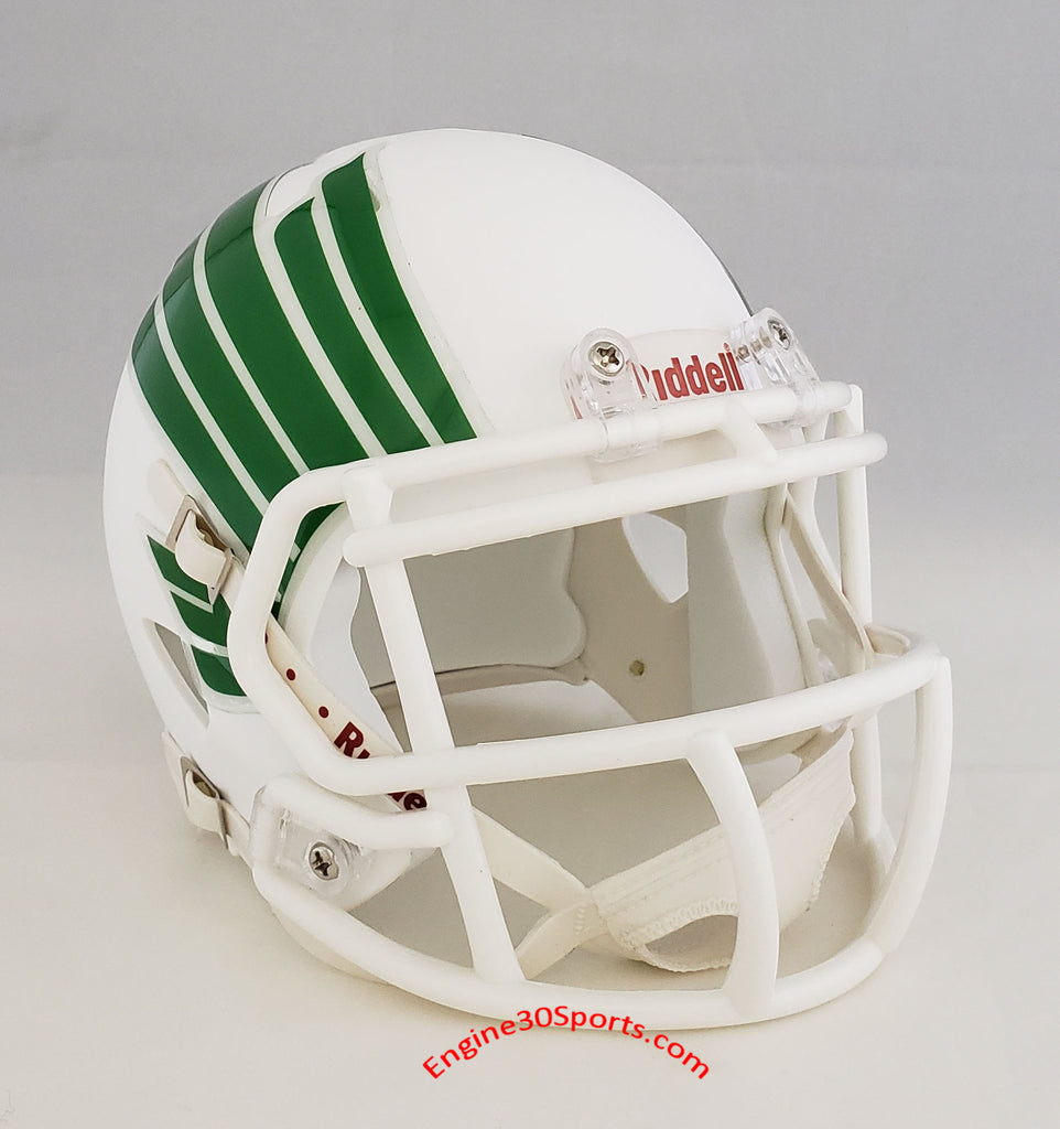 North Texas Mean Green Riddell Speed Mini Helmet - White