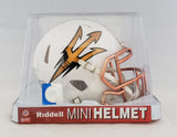 Arizona State Sun Devils Riddell Speed Mini Helmet - Desert Fuel with Chrome Facemask