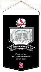 St. Louis Cardinals 20"x15" Wool Stadium Banner - Busch Stadium