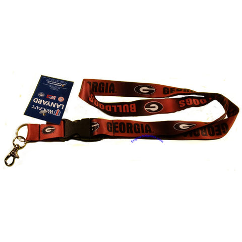 Georgia Bulldogs 22" Lanyard with Detachable Buckle